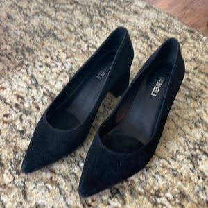 Vaneli Black Suede Loafers